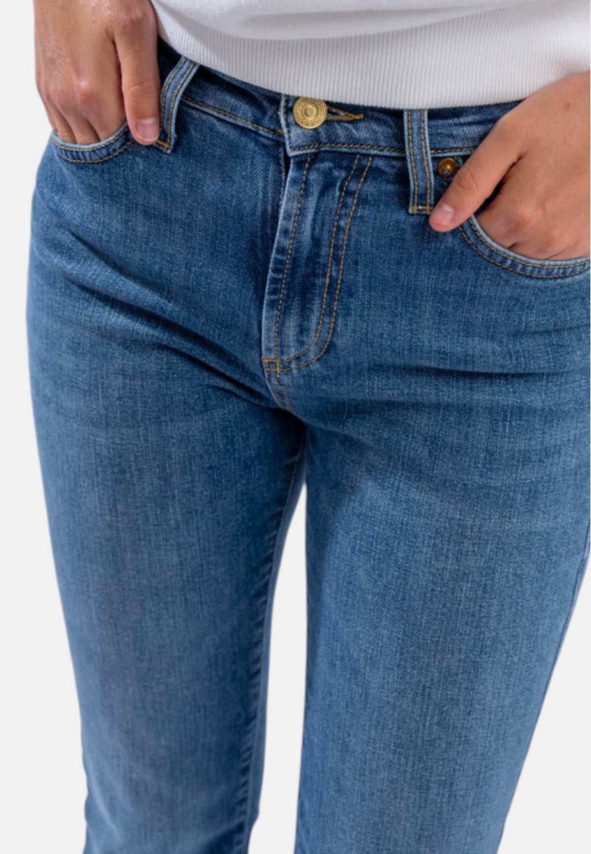 Jeans Slim Fit Donna Roy Roger's Denim di cotone elasticizzato, lavaggio Elodie Flo High RND207CE082288