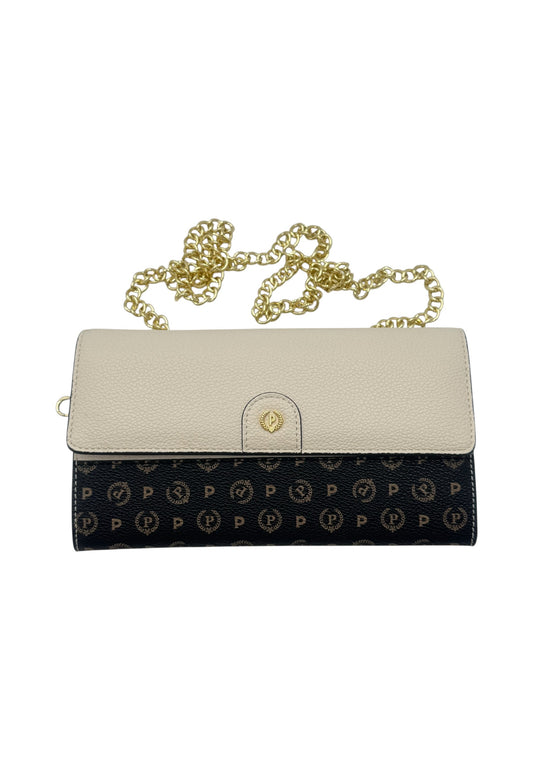 Portafoglio Con Patta Donna Pollini E Tracollina Mini Grained SC5502PP0NSA1