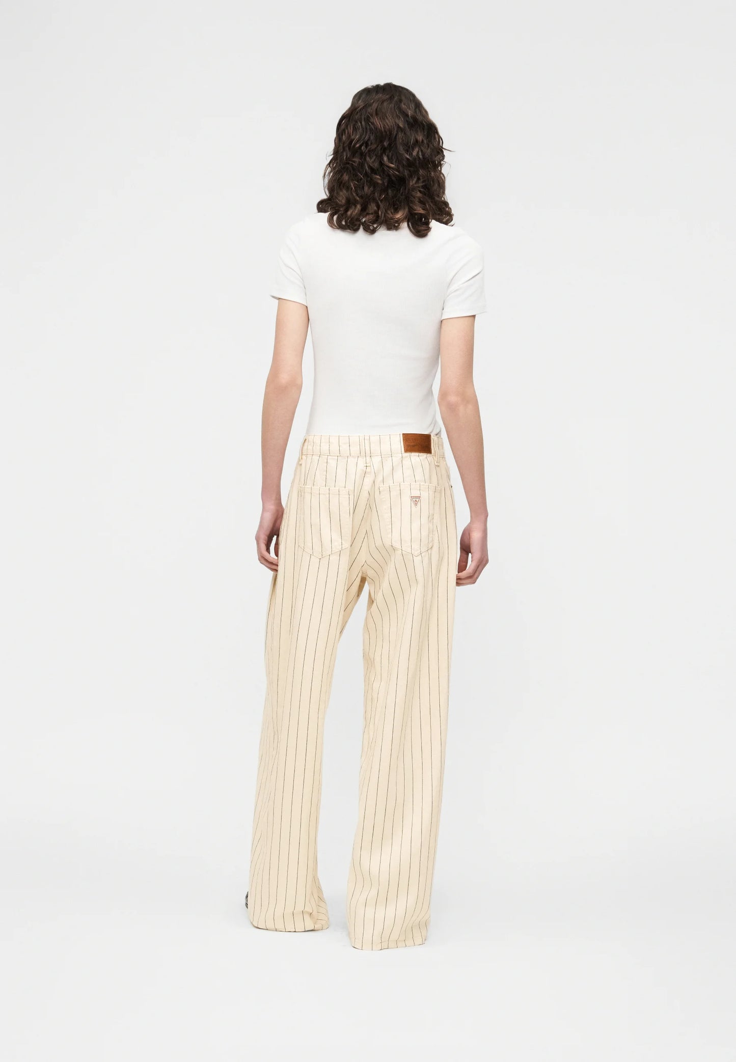 Pantaloni Wide Leg Donna Guess Extra Gj G12 Pleated W6GA2UD7961