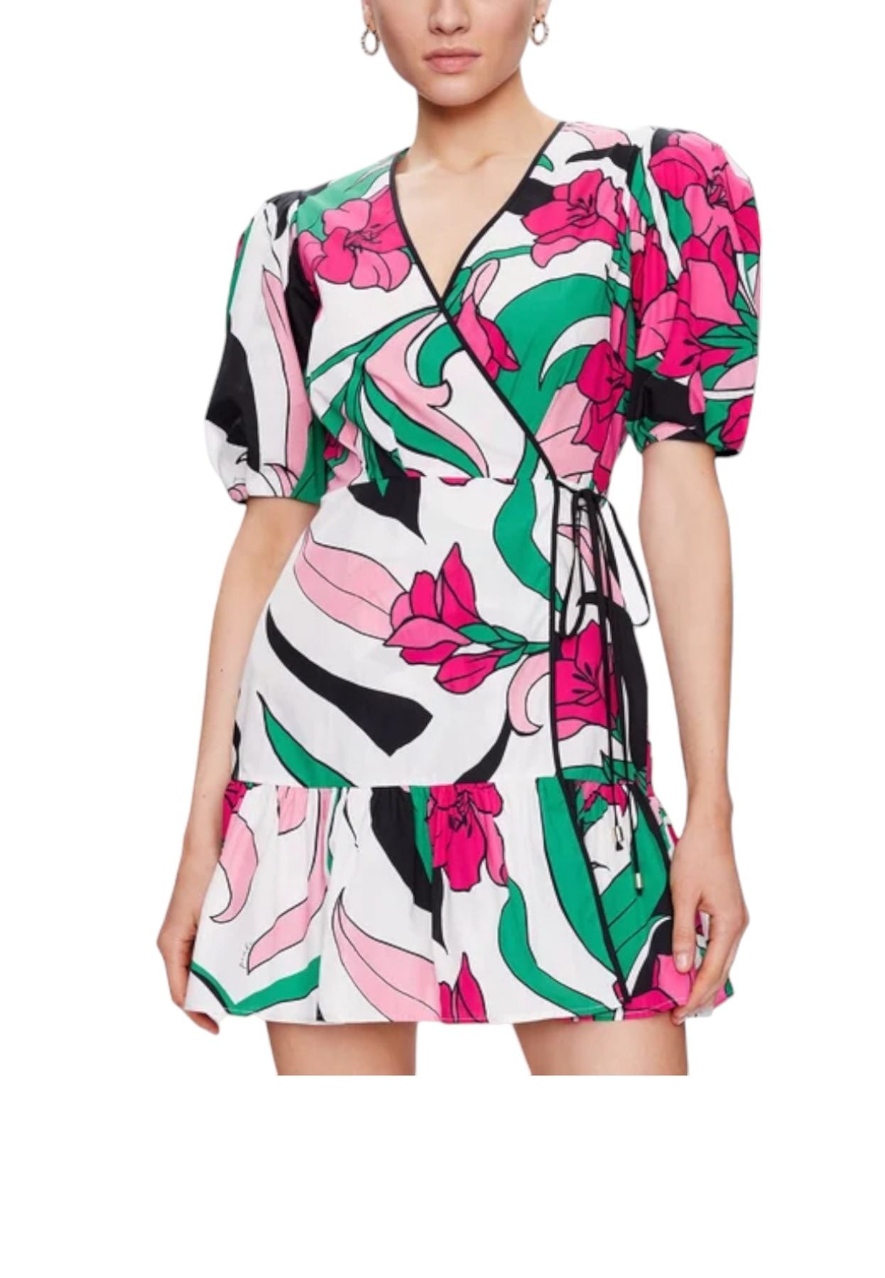 Vestito Corto Donna Pinko  Astemio Popeline Stampa 100995A0TN