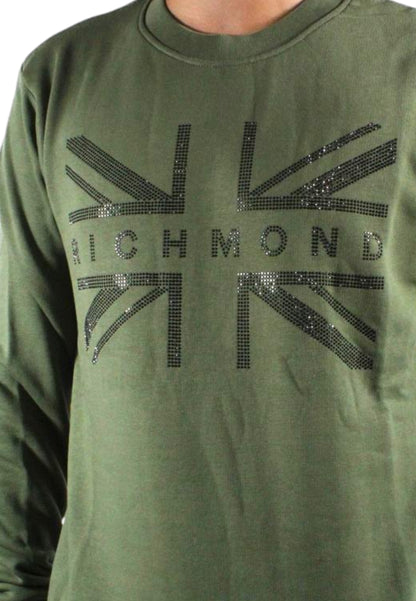 Felpa A Girocollo Uomo John Richmond   UMA21079FE