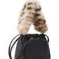 Pochette A Mano Donna Pinko Nappa, pelliccia sintetica effetto maculato, formato compatto, misure 15 x 8 x 15 cm Pouch Nappa Macula 107635A3M8