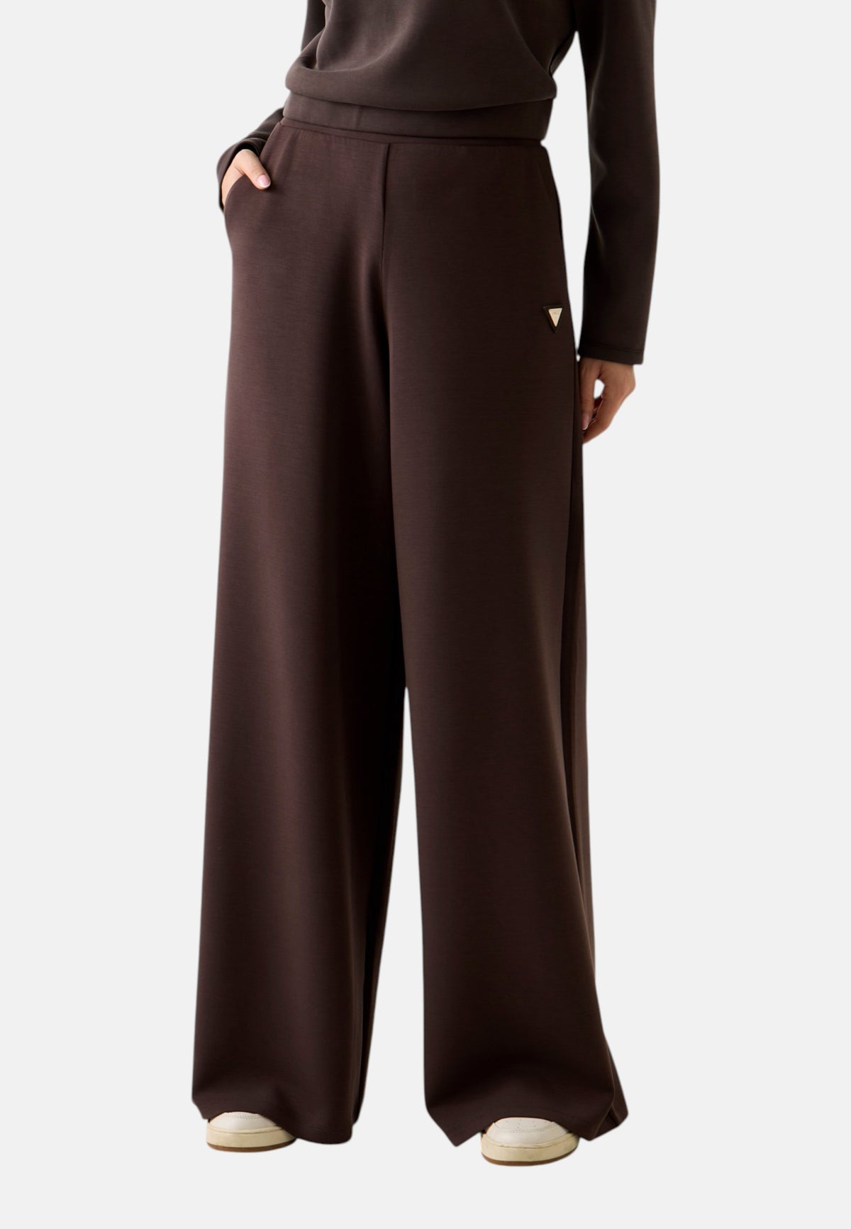Pantaloni Wide Leg Donna Guess  Olympe V4YB07KCAY2