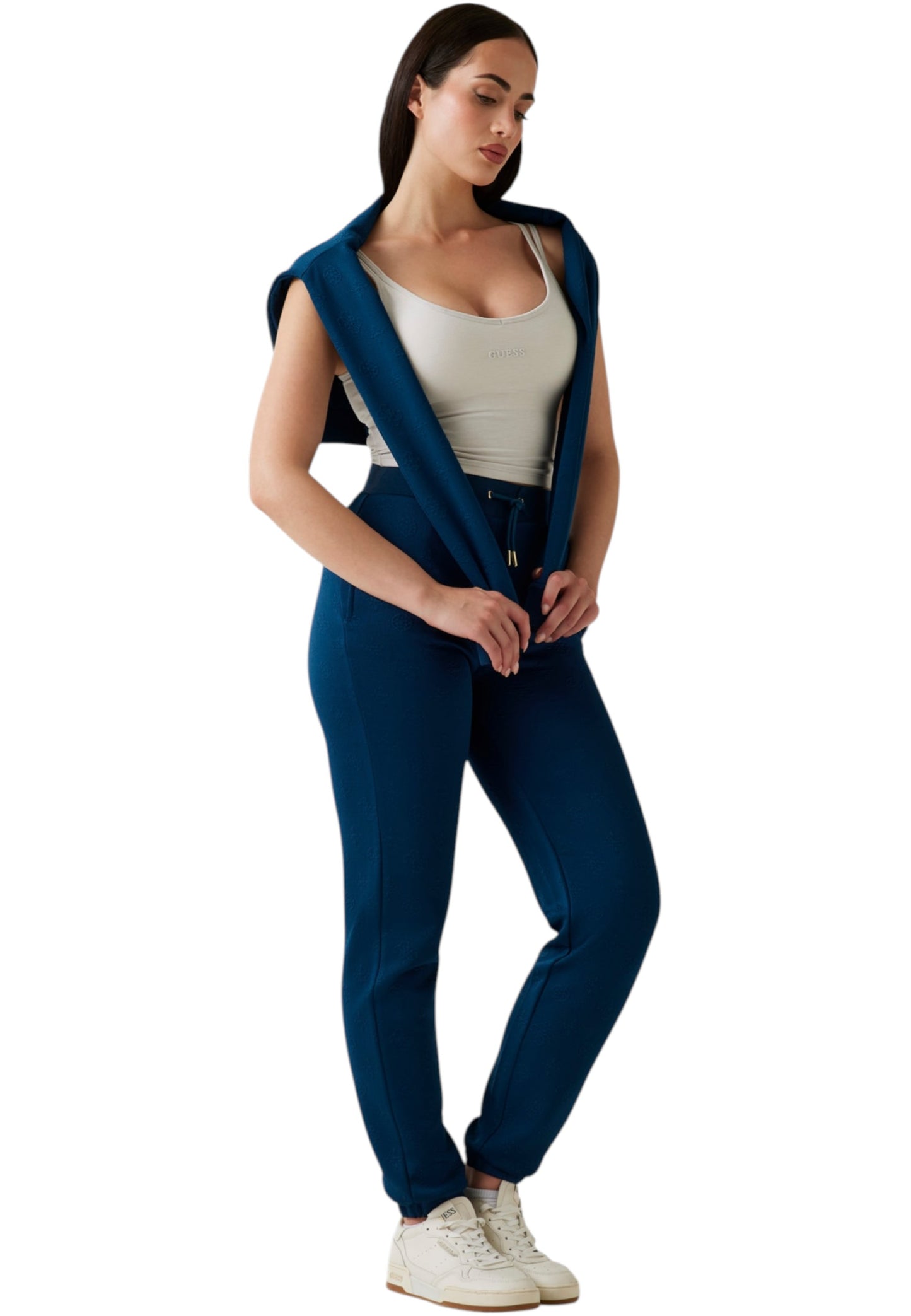 Pantaloni Tuta Donna Guess Jogger 3D Peony V5YB06KBSL2