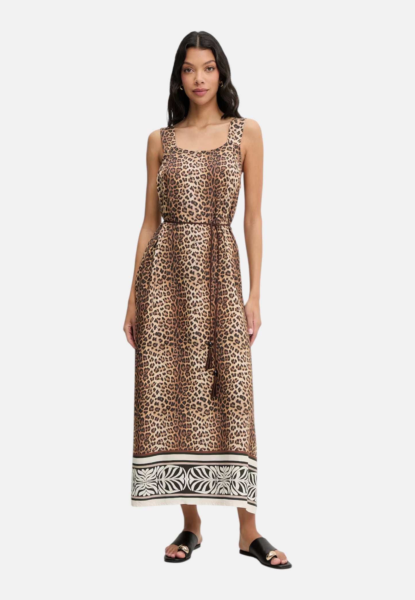 Vestito  Donna Liu Jo Tessuto Navetta Stampa All Over Animalier Eco Line VA6049TS123