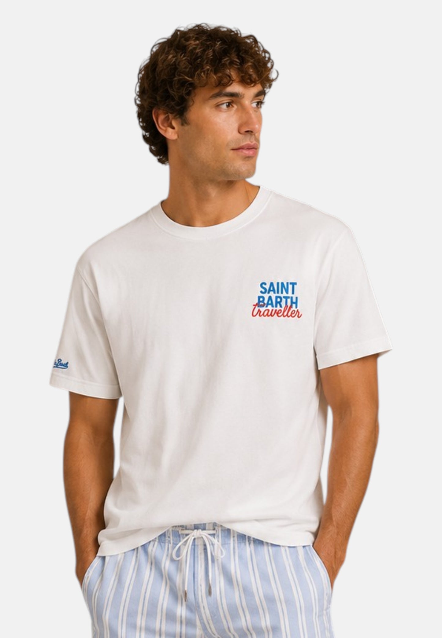 T-Shirt Manica Corta Uomo Mc2 Saint Barth Oversize Sb Traveller Jet Delmar DLR0001