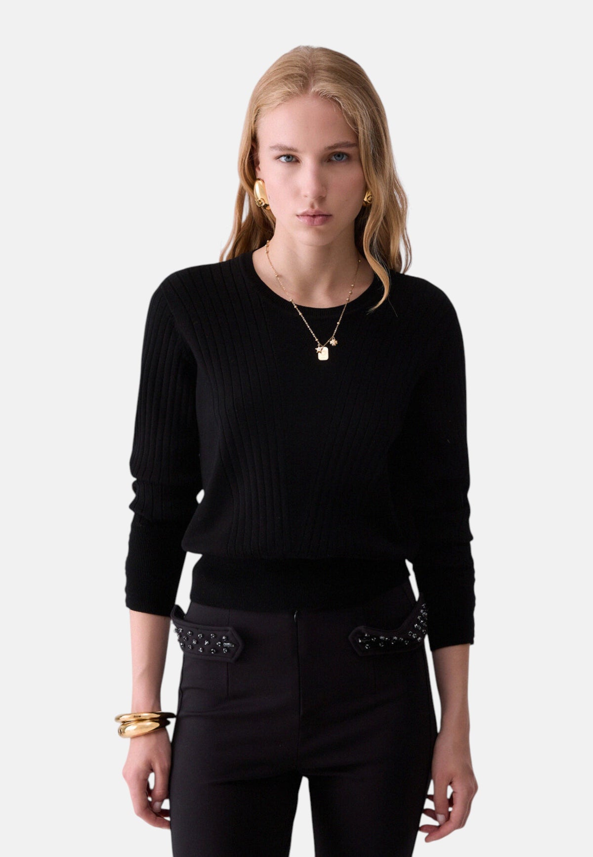 Maglia A Girocollo Donna Liu Jo   TF6080MS63L