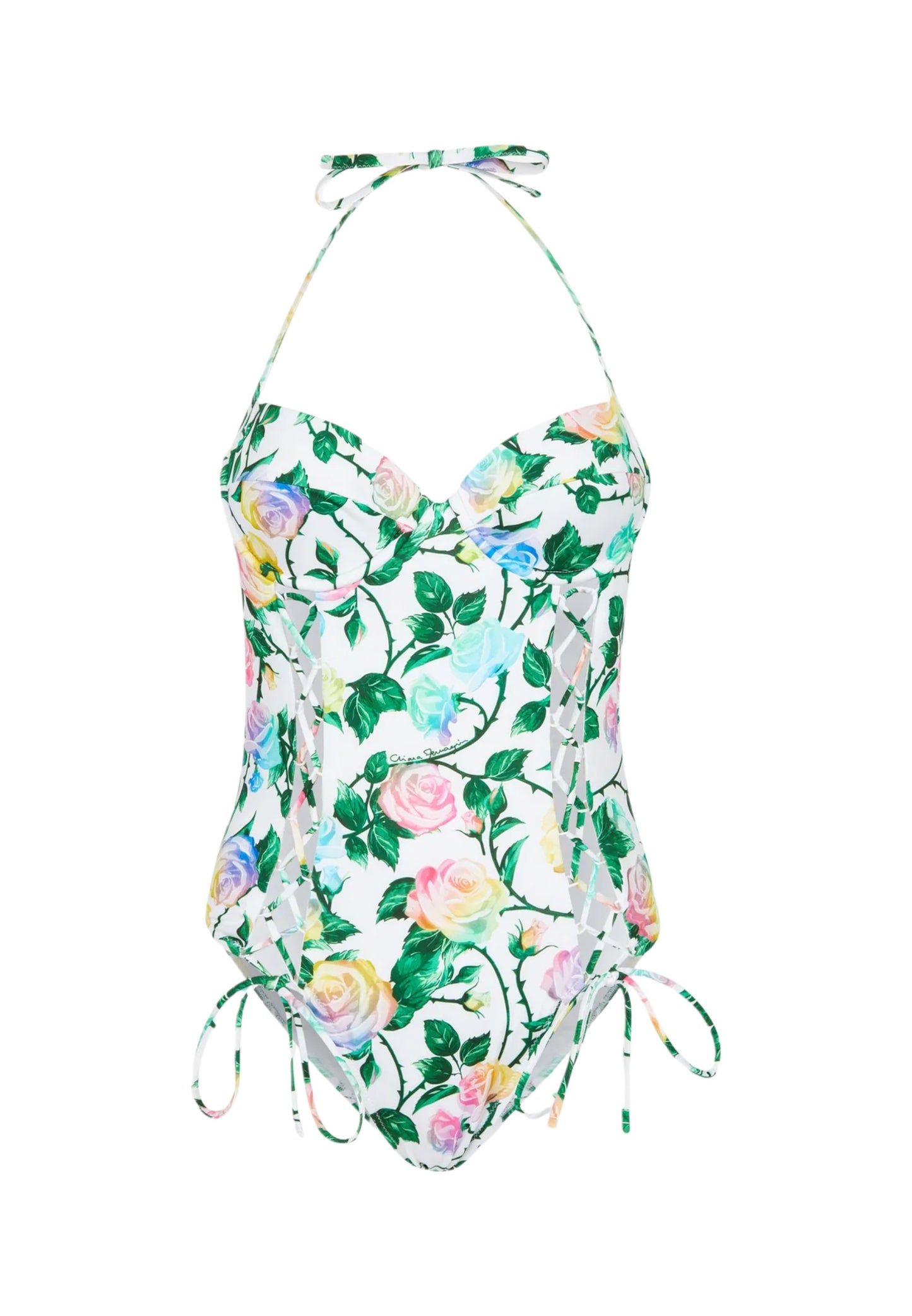 Costume Intero Donna Chiara Ferragni Stampa Rose  241V7A49194930