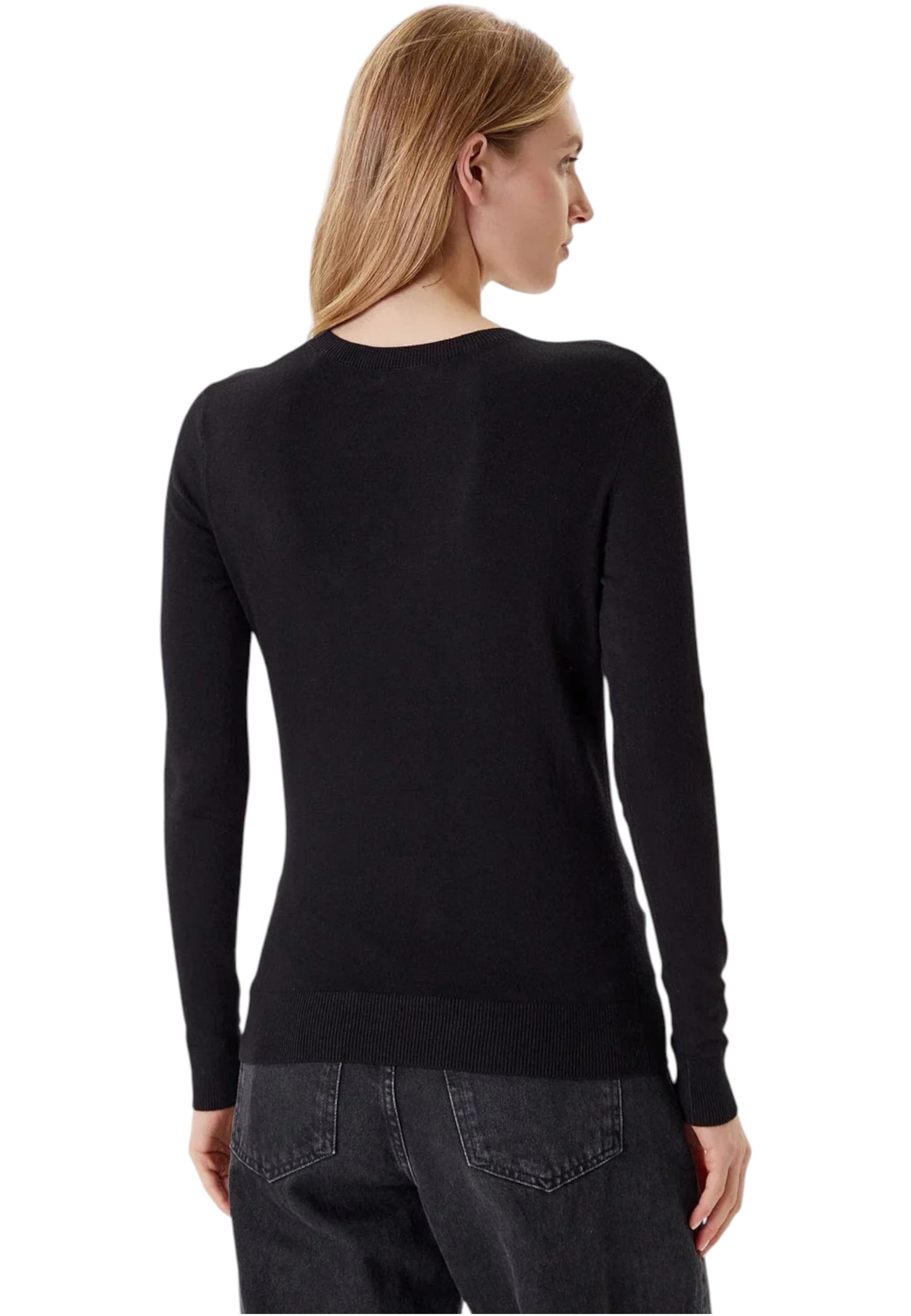 Maglione A Girocollo Donna Guess  Kiara Triangle Logo W5YR23Z2NQ2