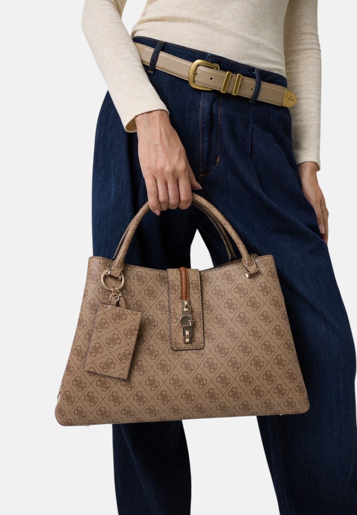 Borsa A Mano Donna Guess Girlfriend Carryall Yvonne Logo HWSG2378220