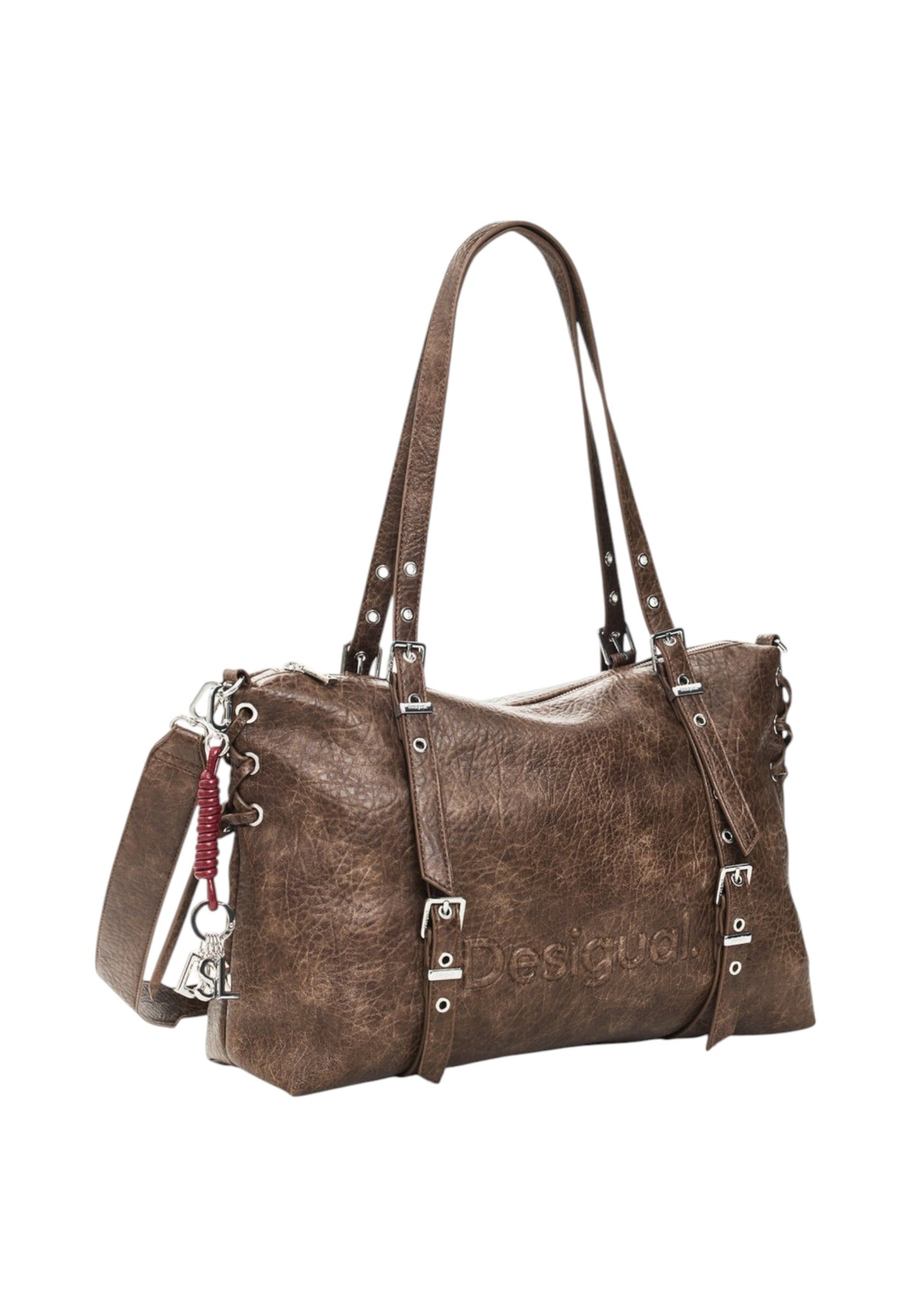 Borsa A Spalla Donna Desigual  Bag Half Logo Lanuza New Choco 26WAXPAF