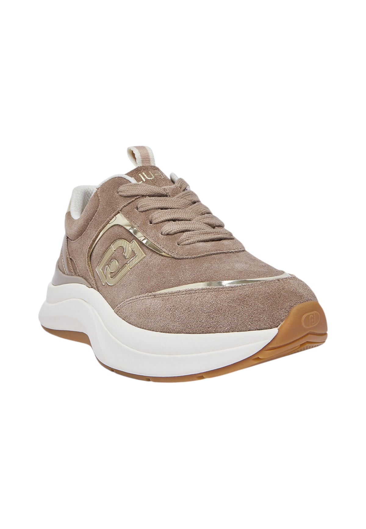Sneakers Basse Donna Liu Jo In Pelle Scamosciata Con Platform E Logo Laterale Stardust 01 BF6029PX911