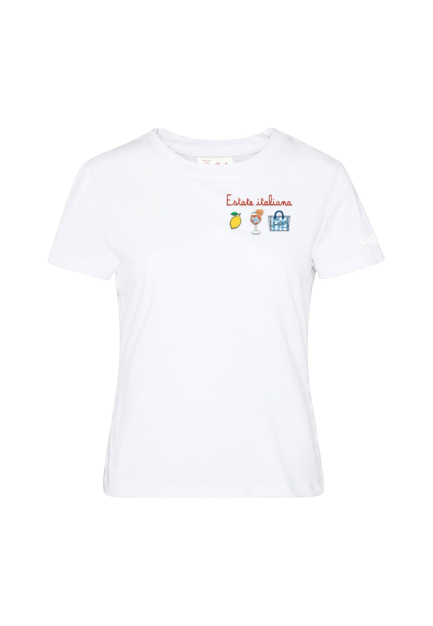 T-Shirt Manica Corta Donna Mc2 Saint Barth Estate Italiana Emb Emilie EMI0001