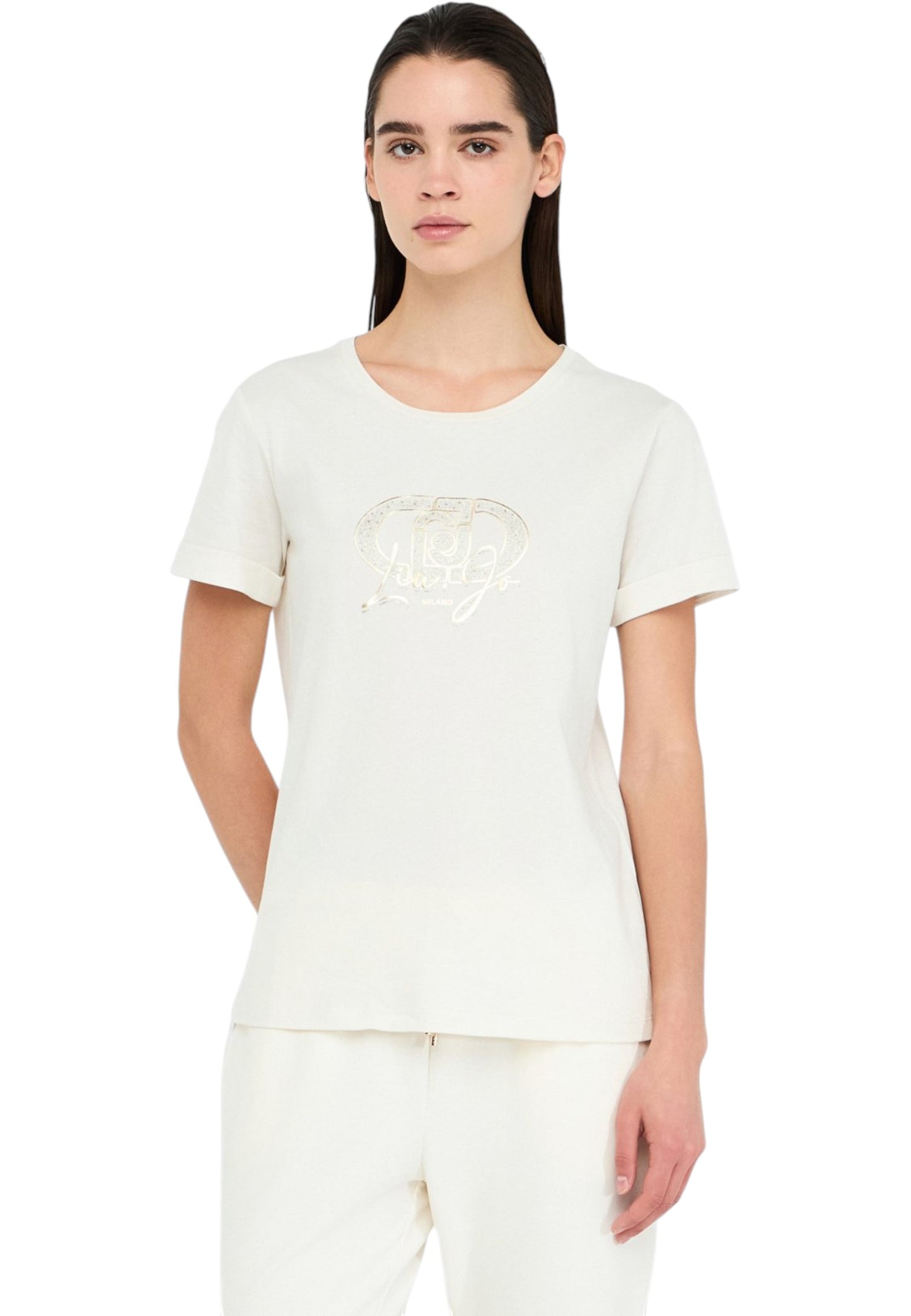 T-Shirt Manica Corta Donna Liu Jo  Monogram TF5163JS923
