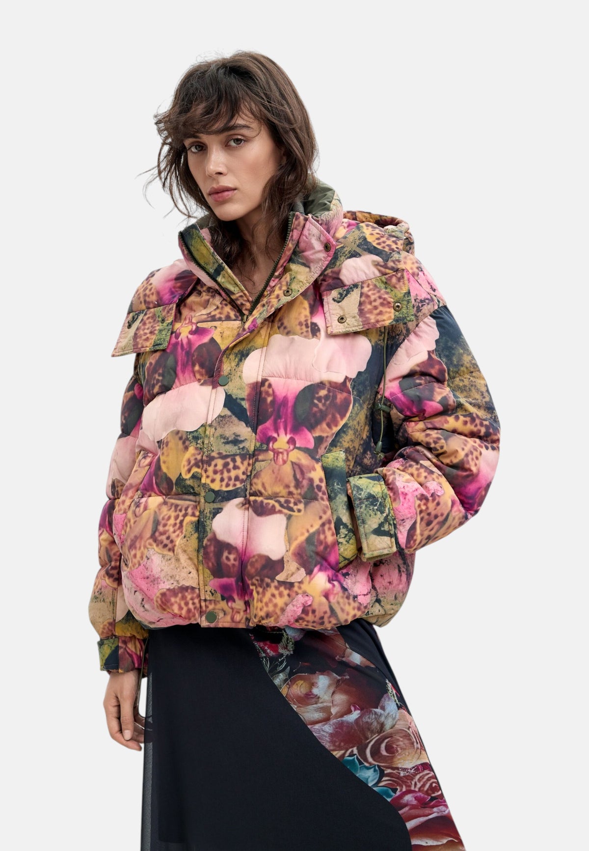 Cappotto  Donna Desigual  Padded Orchid Lacroix 26WWEW04