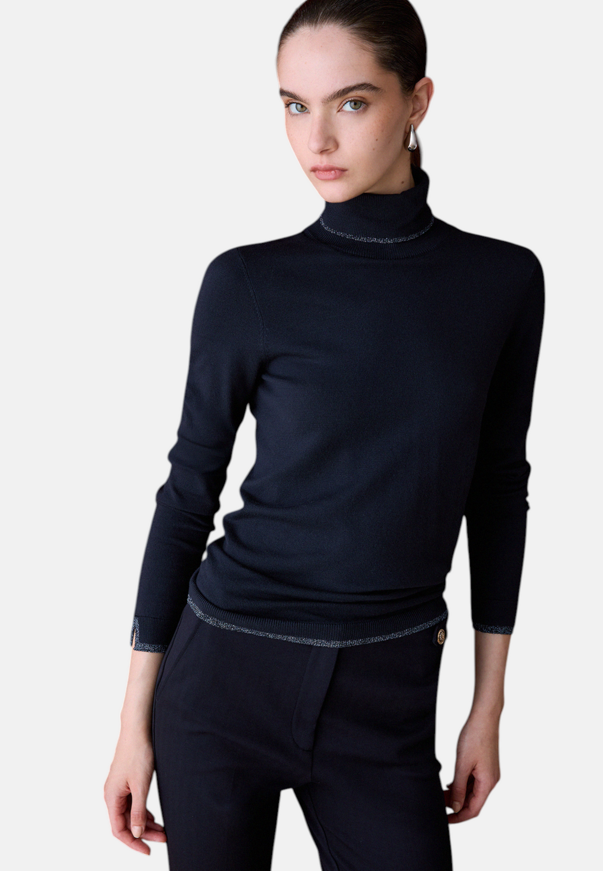 Maglione Collo Alto Donna Liu Jo Basic Fit  WF6013MS49I