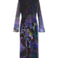 Vestito Lungo Donna Desigual Collaborazione M. C. Lacroix, Motivo a foglie, Fit regular, In tulle, Manica lunga, Viscosa Lenzing EcoVero, Poliestere riciclato Leafs 26WWVK01