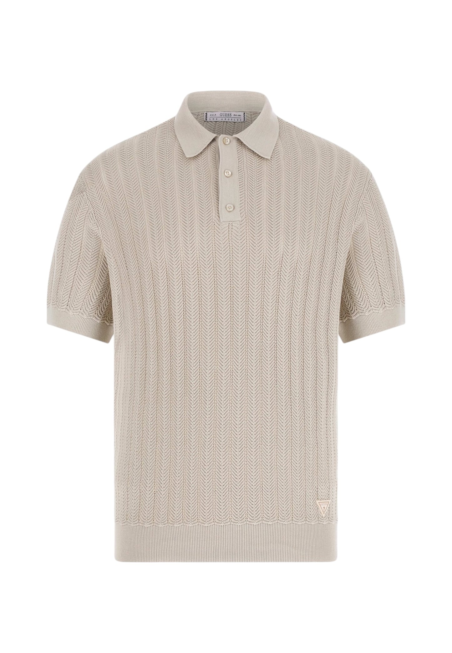 Polo Manica Corta Uomo Guess In Maglia Lonn Harringbone Stit M6GR05Z0558