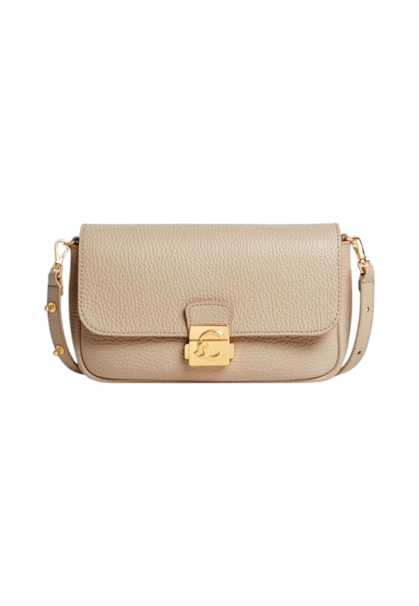 Borsa A Tracolla Donna Coccinelle In Pelle Martellata Coccinelle C-Me Lock Mini E5U4K520101