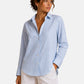Camicia Manica lunga Donna Mc2 Saint Barth Stripes V Vabbe Meredith MDH001