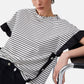 T-Shirt Manica Corta Donna Liu Jo Black&White stripe  WA6496J4909