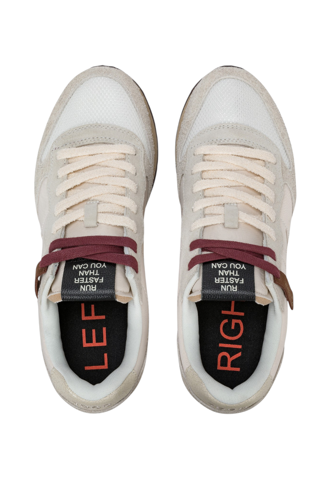 Sneakers Basse Uomo Sun68 Stile Running, Nylon E Suede, Effetto Vintage, Logo Ricamato Tom Vintage Z46105