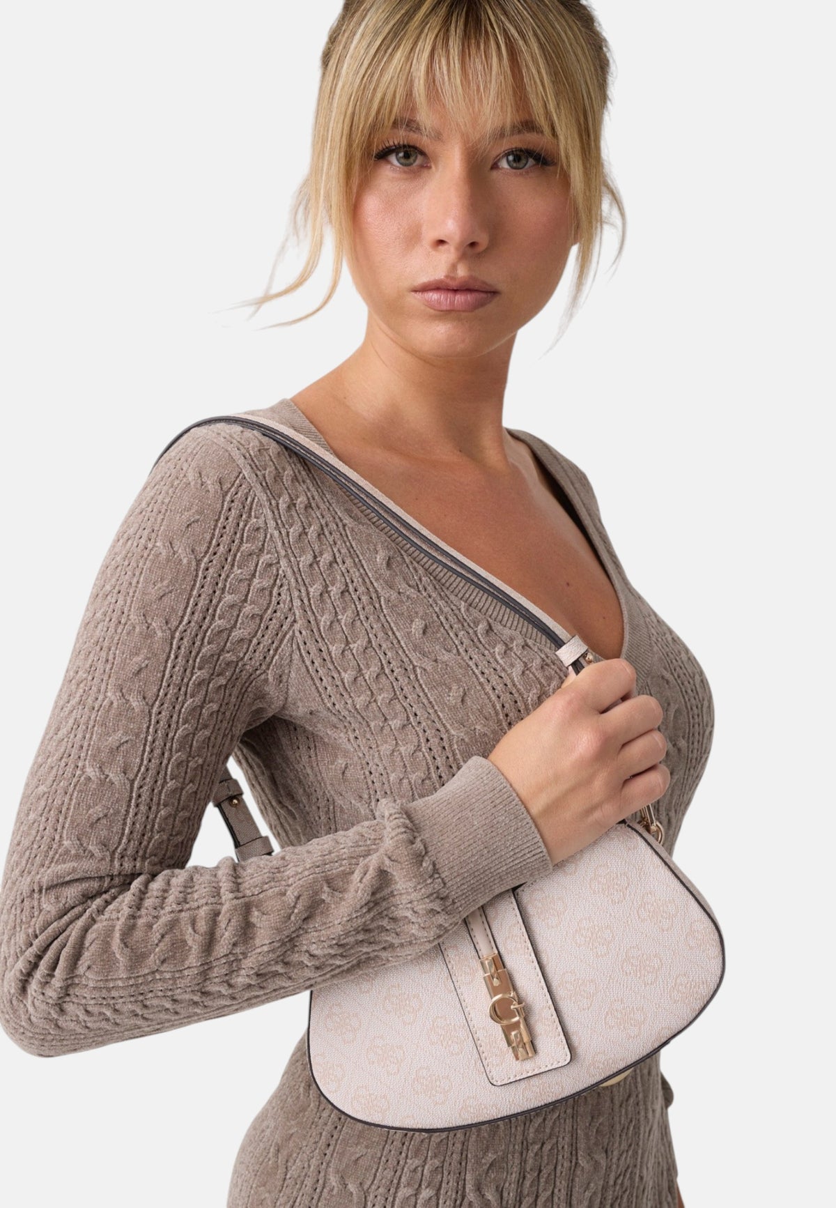 Borsa A Tracolla Donna Guess Mini Convertible Shoulder Bag Yvonne Logo HWSG2378730