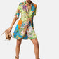 Vestito Corto Donna Liu Jo Tessuto Navetta Stampa All Over Rainbow Tiger Eco Line WA6482T471A