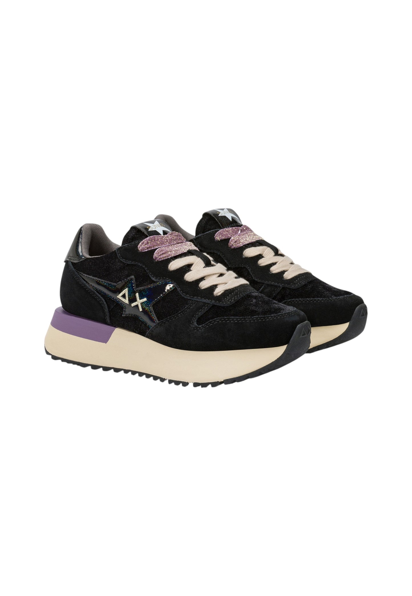 Sneakers Basse Donna Sun68  Big Stargirl Velvet Z45223