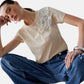 T-Shirt Manica Corta Donna Liu Jo Con Patch  CA6010J3868