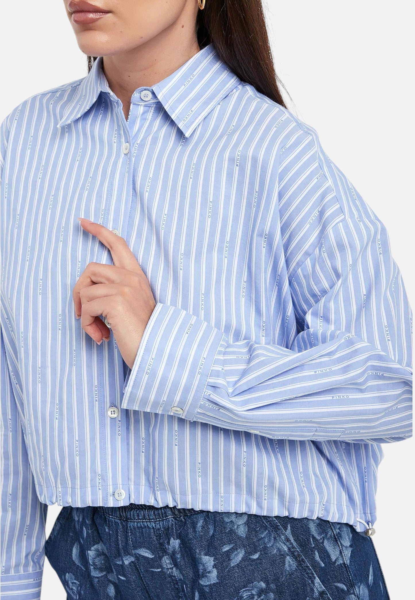 Camicia Manica lunga Donna Pinko Cropped Cammie 106249A36J