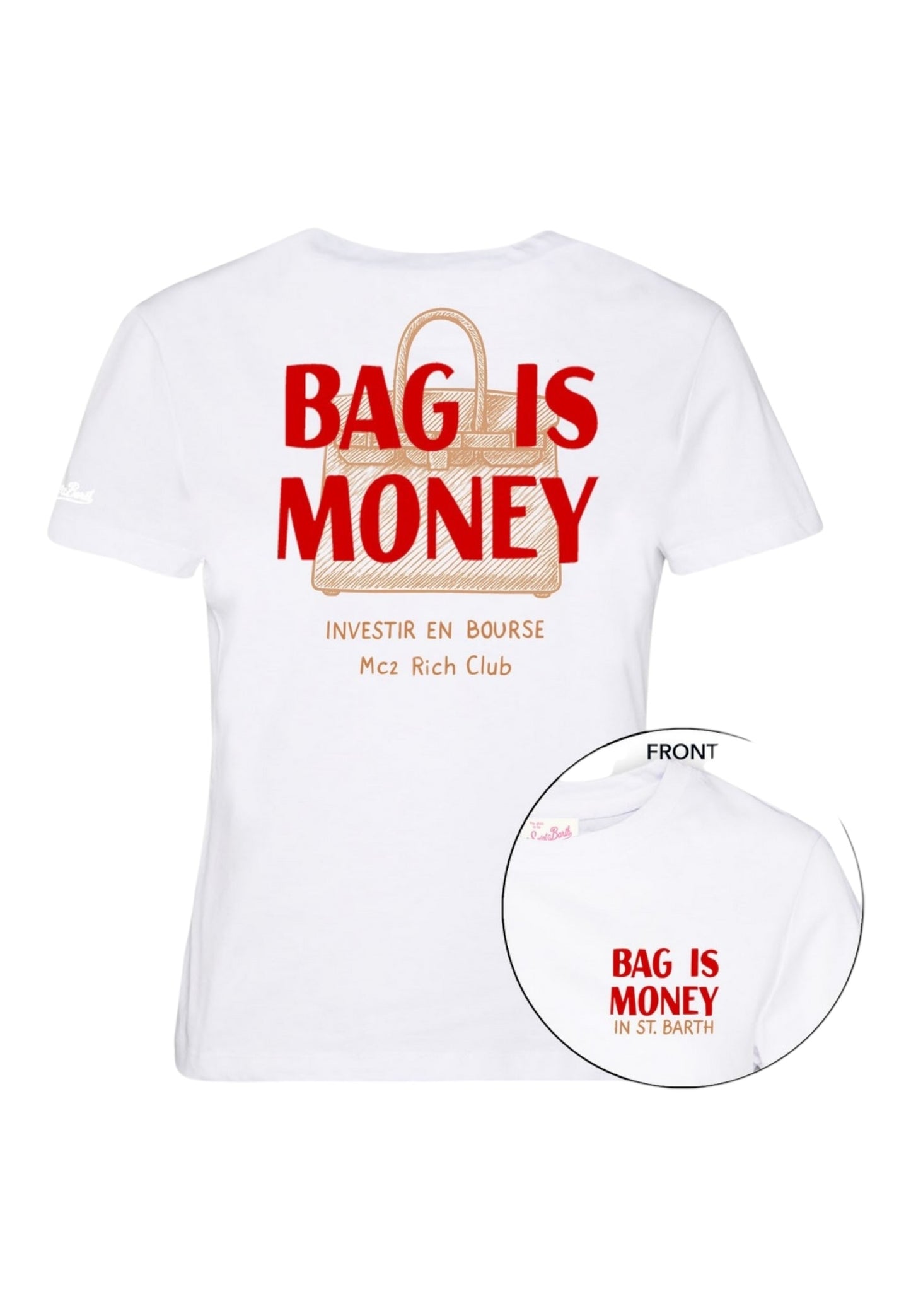 T-Shirt Manica Corta Donna Mc2 Saint Barth Rich Bag Emilie EMI0001
