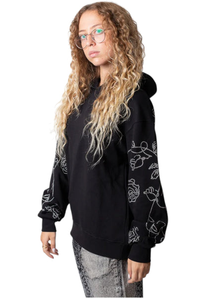 Felpa Con Cappuccio Donna Disclaimer   25IDS55324