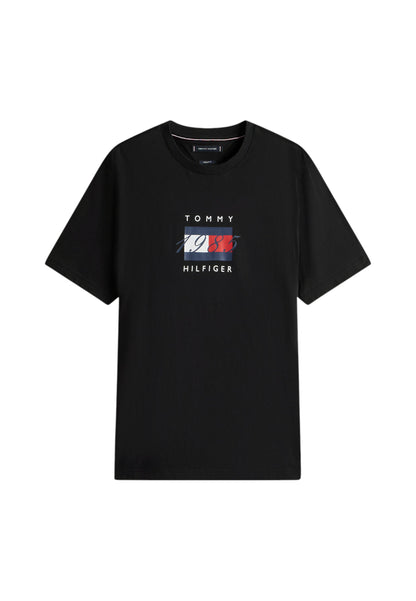 T-Shirt Manica Corta Uomo Tommy Hilfiger  Linear Flag Graphic MW0MW41338