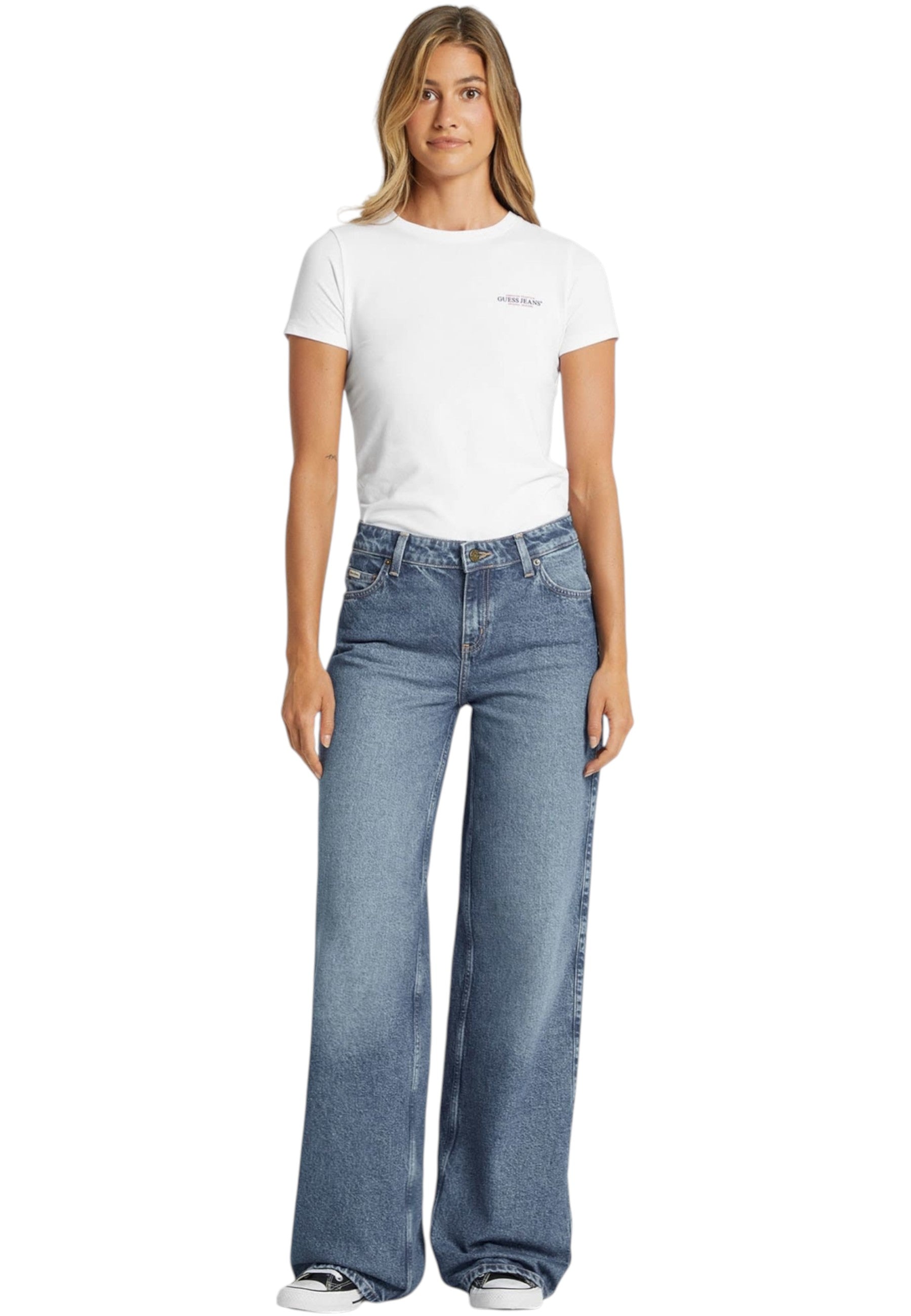 Jeans Wide Leg Donna Guess  Gj G11 Wide Leg W4BA0YD5CC4