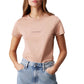 T-Shirt Manica Corta Donna Calvin klein Jeans  Monologo Slim
