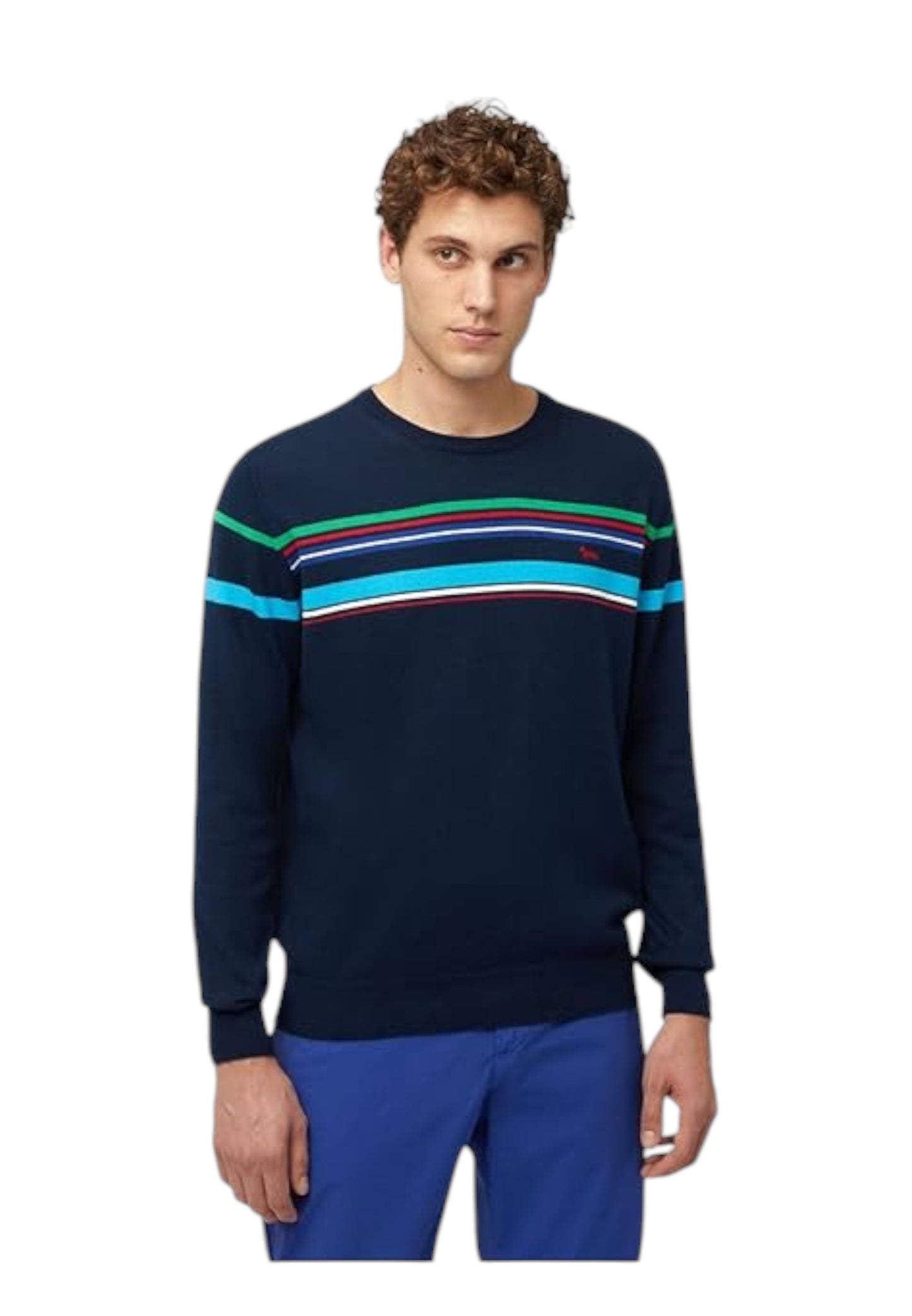 Maglia A Girocollo Uomo Harmont & Blaine Con Righe 3D  HRL639030763