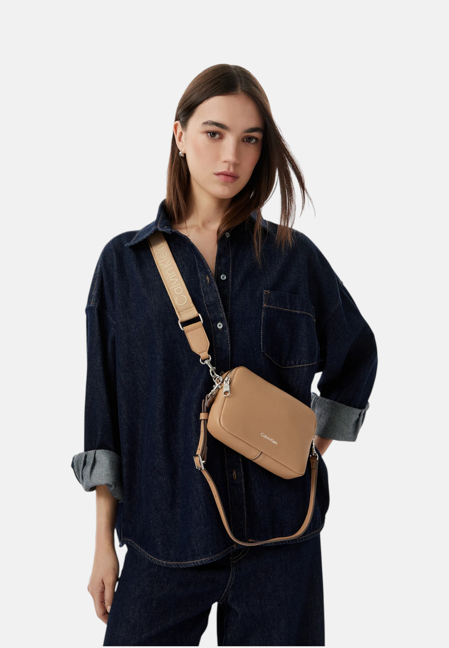 Borsa A Tracolla Donna Calvin klein 2X Strap Camera Bag Webbing LV04F3656G