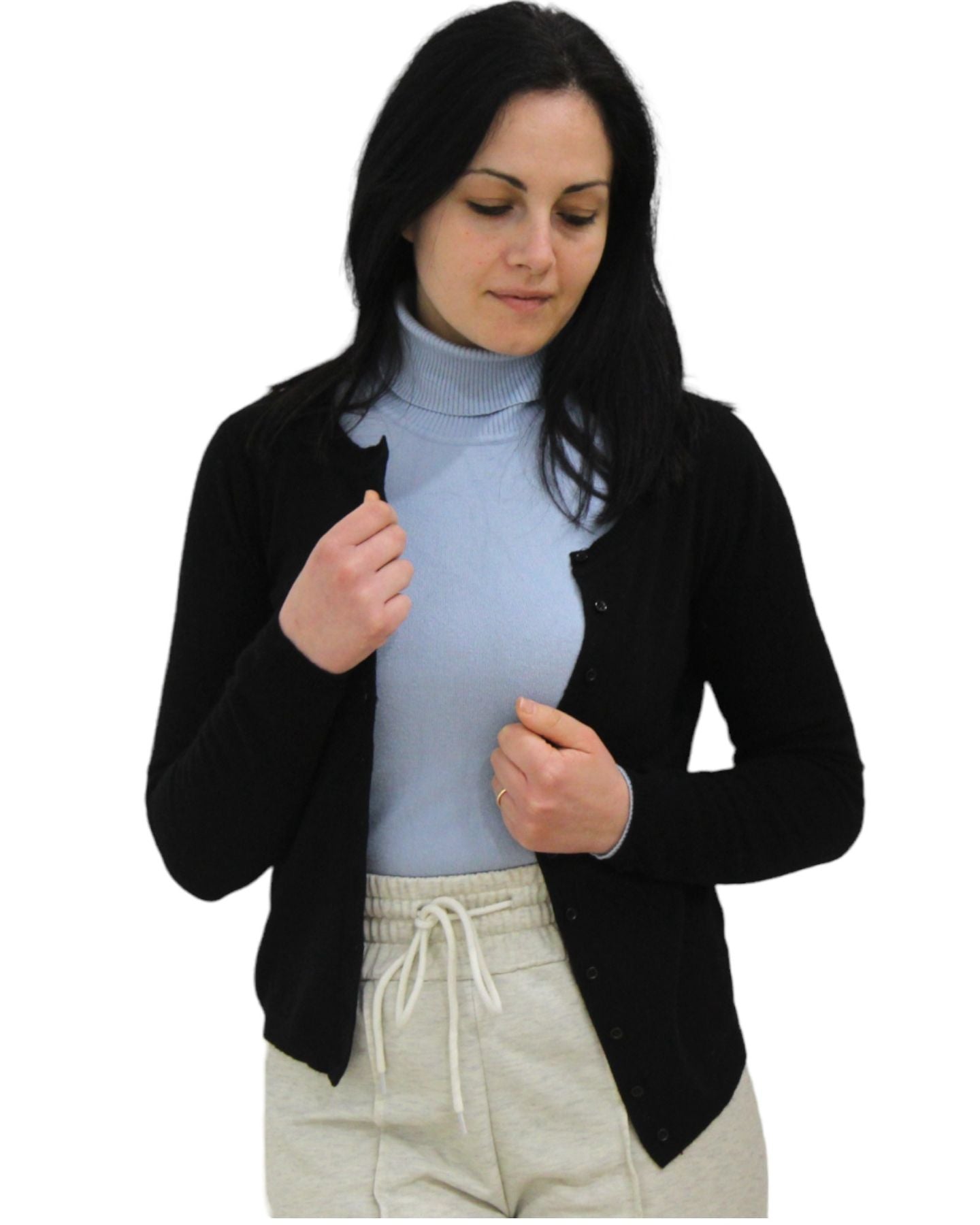 Cardigan  Donna White Wise   ESS144