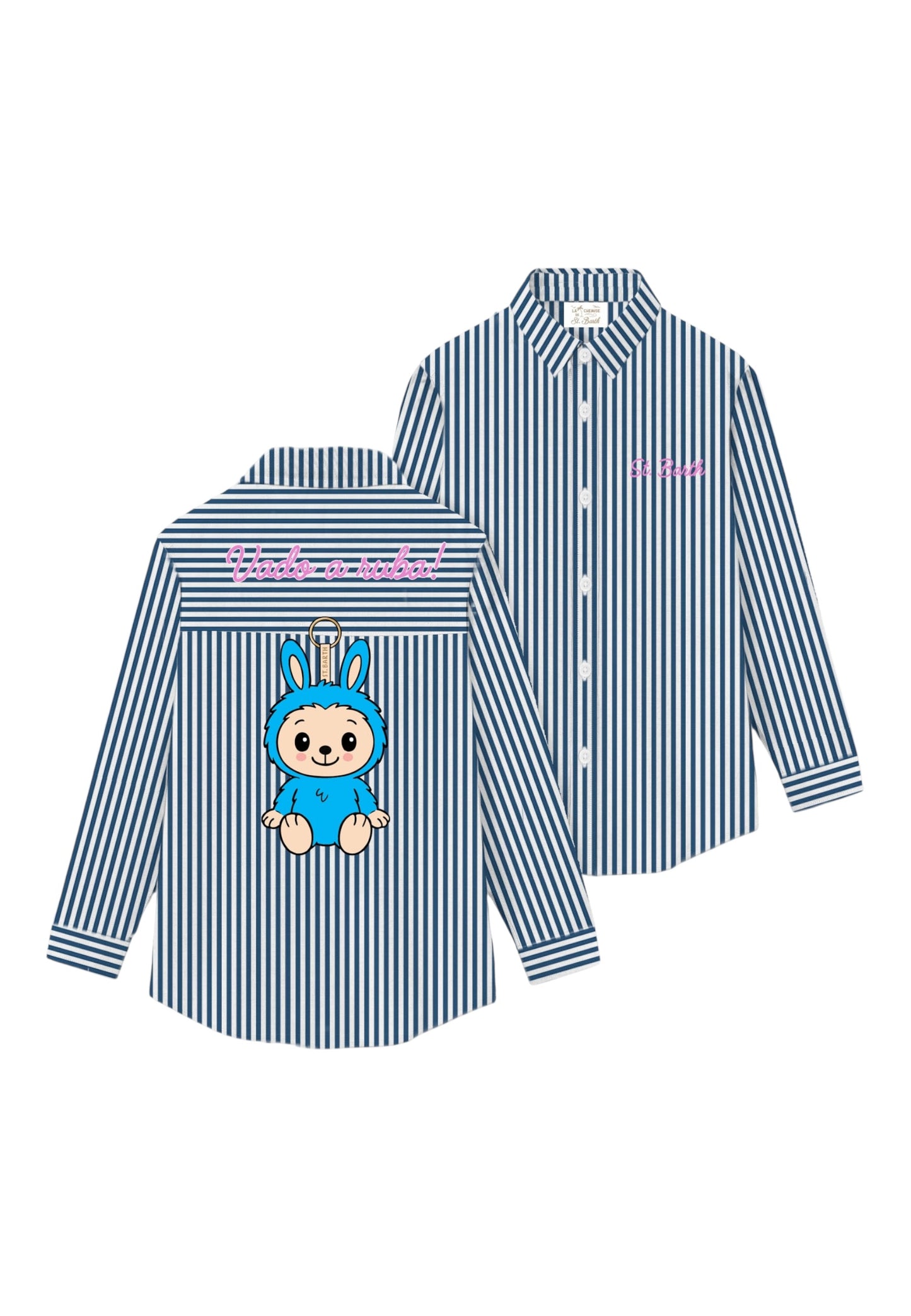 Camicia Manica lunga Donna Mc2 Saint Barth Stripes V A Ruba Brigitte Embry BRIG005