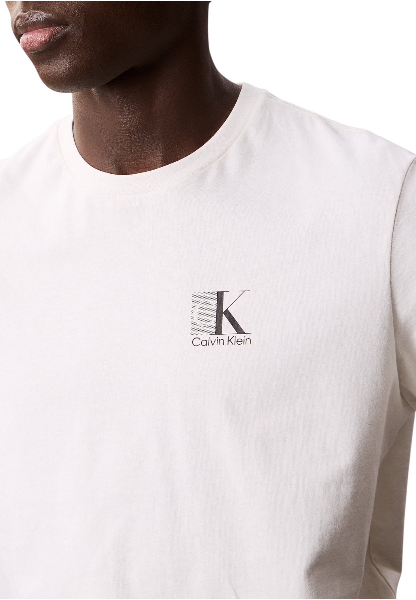 T-Shirt Manica Corta Uomo Calvin klein  30S Eu Sp Ck Abst LV04RC853G