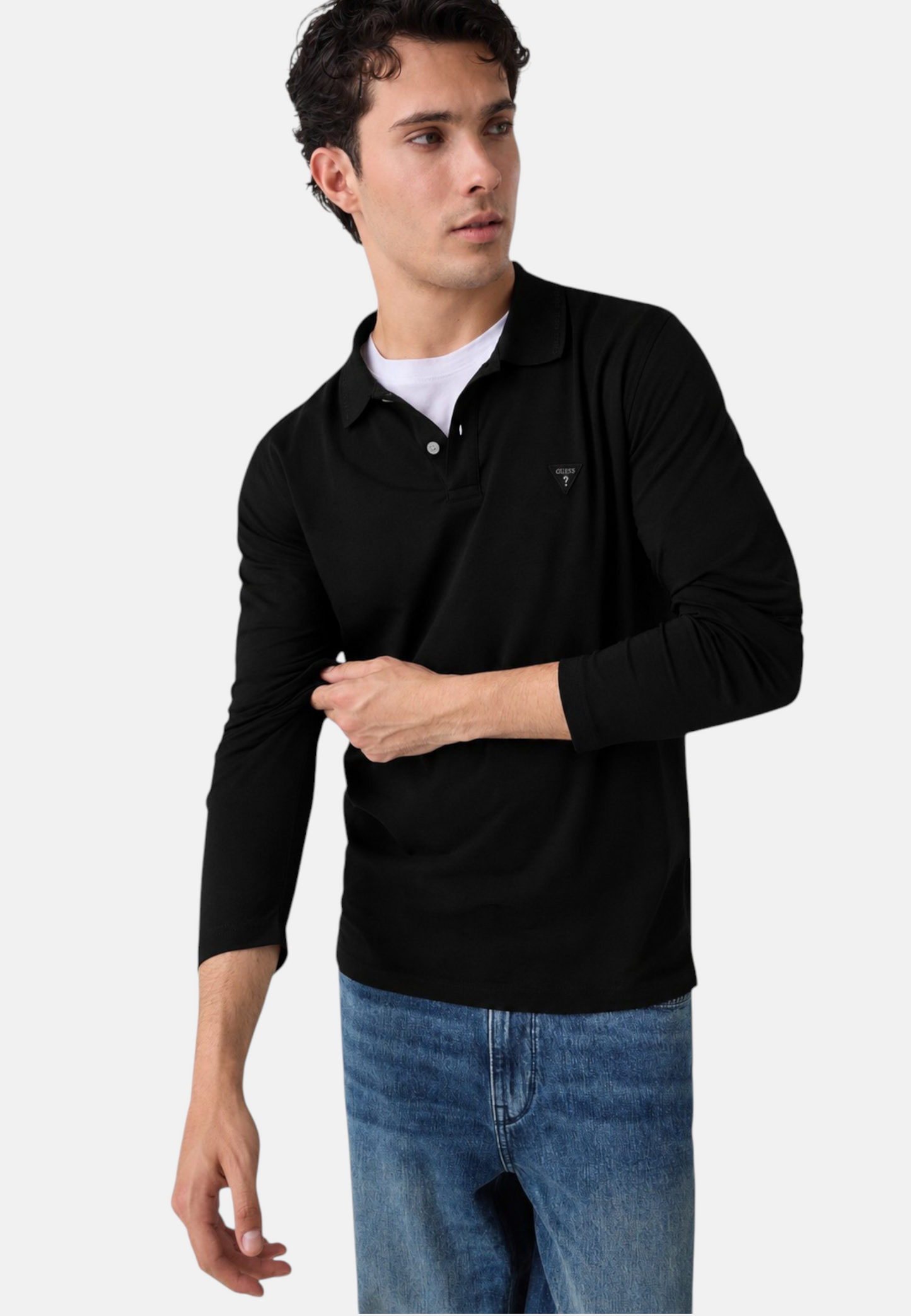 Polo Manica lunga Uomo Guess Jersey Basic M6YP36K4395