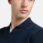 Polo Manica Corta Uomo Harmont & Blaine In Maglia SmacchInata Cotone Crepe Scollo A V  HRQ885031076