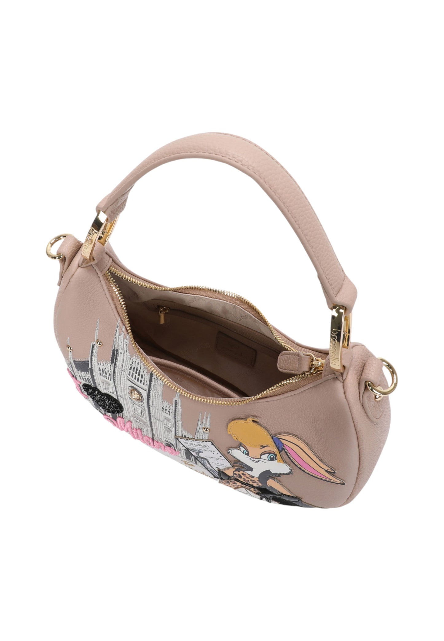 Borsa A Spalla Donna Braccialini Hobo Cartoline Lt LT205YY