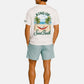 T-Shirt Manica Corta Uomo Mc2 Saint Barth Stampa/Ricamo Fronte E Retro Snoopy King Portland PRL0002