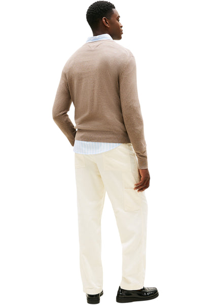 Maglione A Girocollo Uomo Tommy Hilfiger Organic Cotton Cashmere Pima MW0MW28046