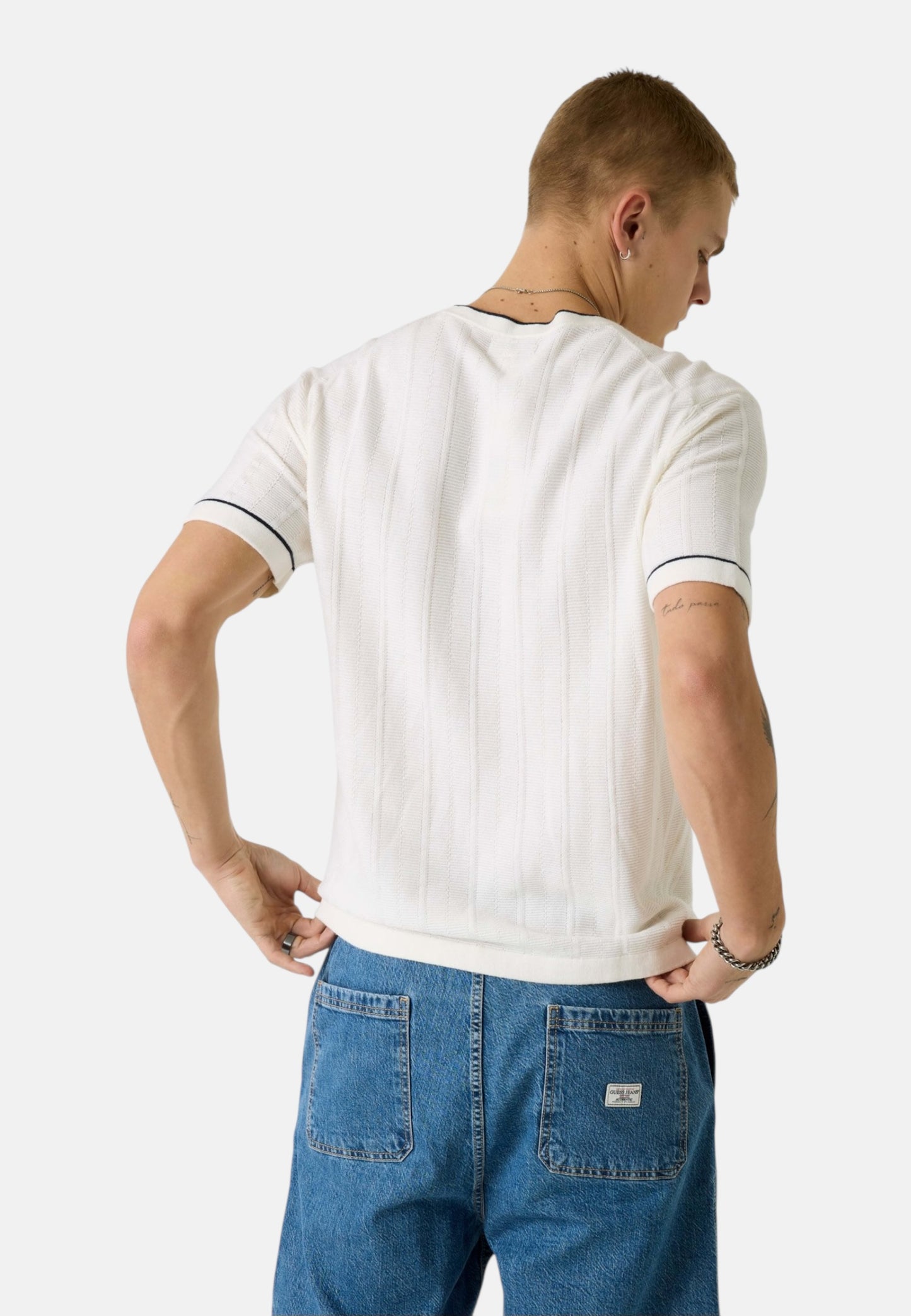 Maglia A Girocollo Uomo Guess Manica Corta Gj Stitched M6GR00Z4511