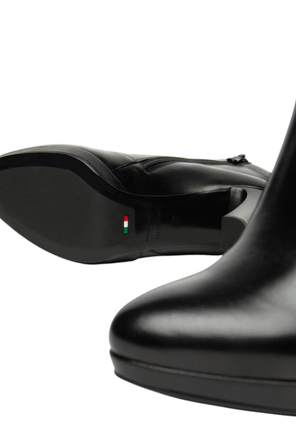 Stivaletti Tronchetti Donna Nero Giardini Tacco a Blocco 10 cm  I514510DE