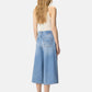 Jeans Wide Leg Donna Pinko Bermuda Cloudy Blue Denim Burkina 104646A32Q