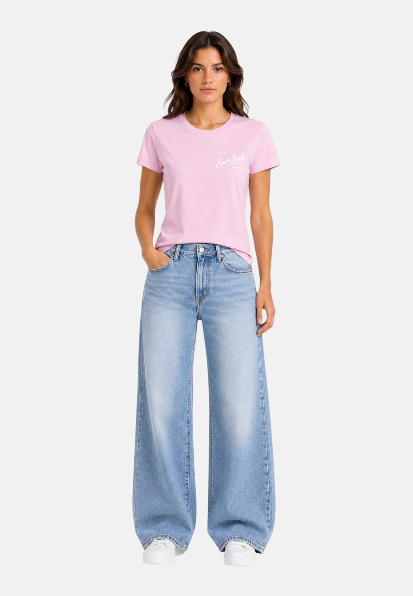 T-Shirt Manica Corta Donna Mc2 Saint Barth Sb Classic Emilie EMI0001